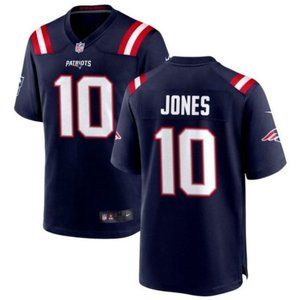 Patriots Mac Jones Navy Jersey